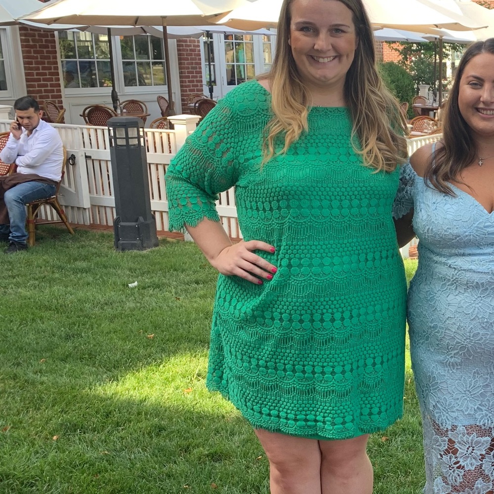 Gorgeous green Iliad dress. Jessica Howard